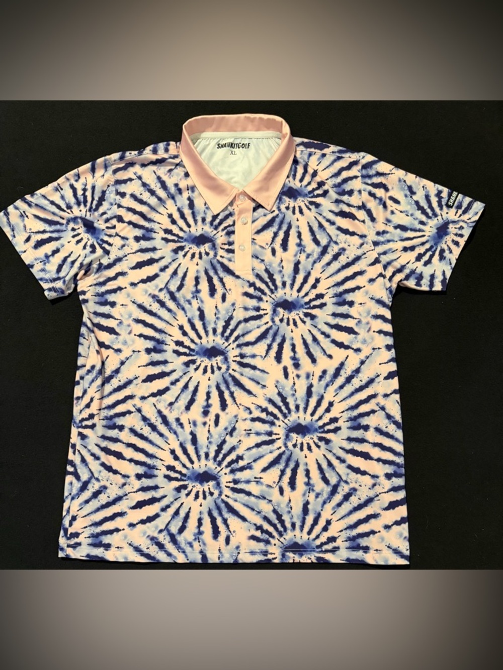 Shank It Golf Short Sleeve Performance Short Sleeve Tye Dye Mens XL